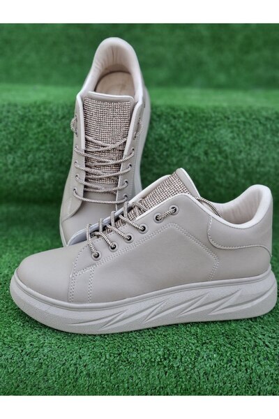 RONX Günlük spor Ayakkabı Sneakers kelebek taş detaylı bej ortopedik taban