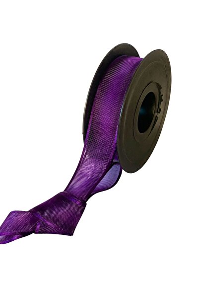 EL İŞİ DİY CRAFT Purple Chiffon Tulle Fabric Ribbon 2 cm X 20m Handmade Packa...