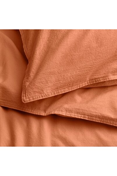 IKEA ÄNGSLILJA Duvet cover and 2 pillowcases, red-brown, 240 x 220/50 x 80 cm