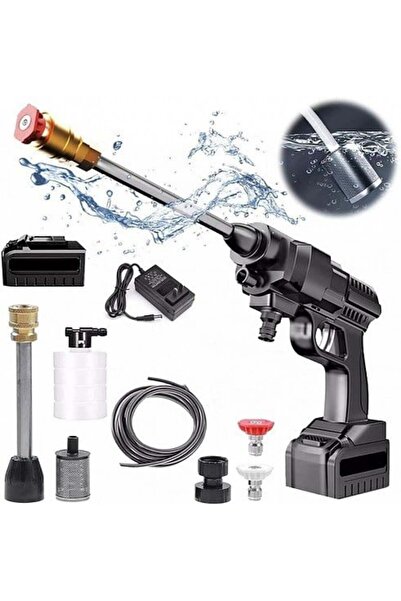 Generica High-pressure water and washing pump with two rechargeable batteries