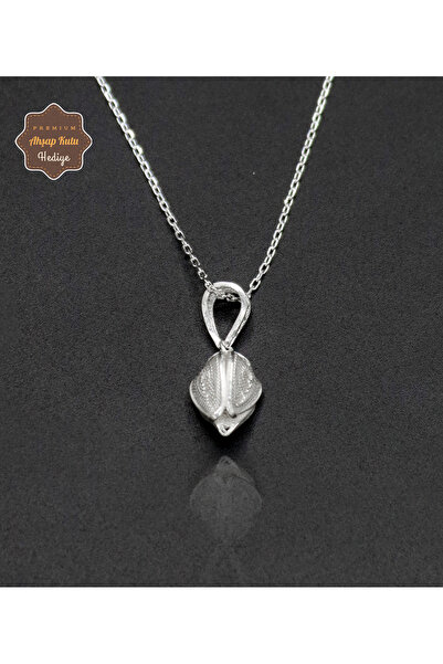 Midyat Nurtaş Gümüş Minik Lale Model 925 Ayar Saf Gümüş Telkari Kadın Kolye 2...