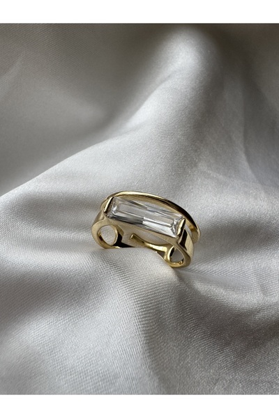 Petra Jeweils خاتم طويل من حجر الباغيت (قابل للتعديل)