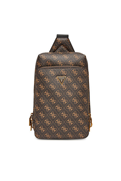 Guess Ανδρική Καφέ Τσάντα HMMILOP5226