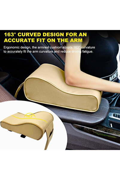 Generic Handrail Pad for Car Armrest Waterproof, Comfortable & Durable Protection Beige