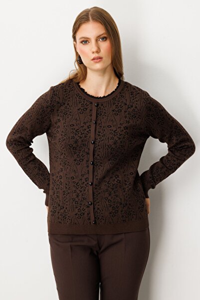 ON Трикотажен пуловер с волани