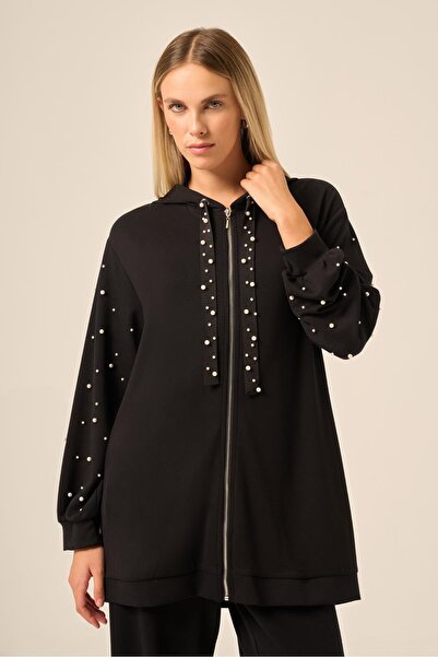 FTZ WOMEN Women's Pearl Detailed Trouser Suit Black 31224