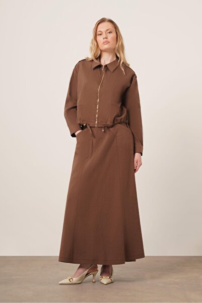 FTZ WOMEN Women's Two-Piece Suit Brown 31175