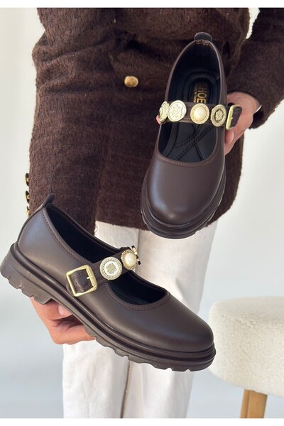 pabucmarketi Brown Women's Casual Shoes