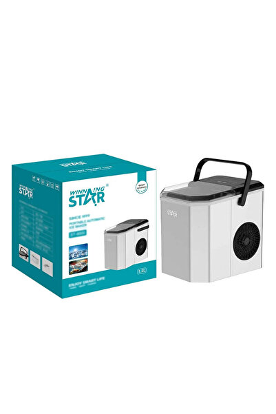 WINNINGSTAR ماكينة صنع الثلج المحمولة Winning Star بسعة 1.2 لتر