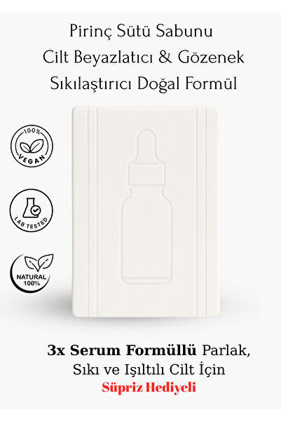 KOMPLİKE Pirinç Sütü Sabunu | Aydınlatıcı Ve Beyazlatıcı Leke Karşıtı Yüz Sabunu