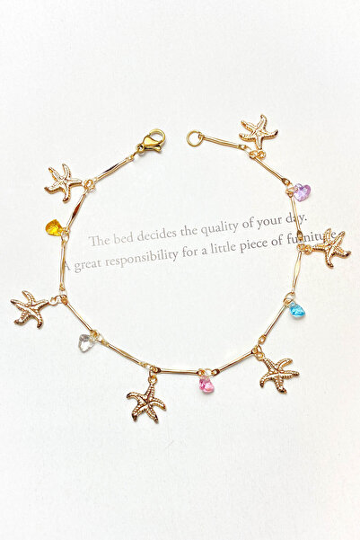 roshel Steel Starfish Heart Bracelet
