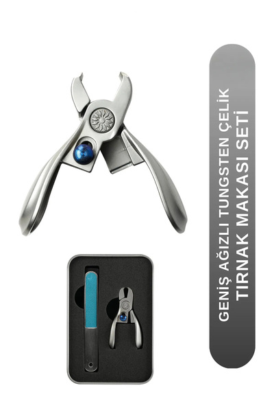 Fontenay Paris Ultra Wide Mouth Stainless Nail Clippers and Nail File Set