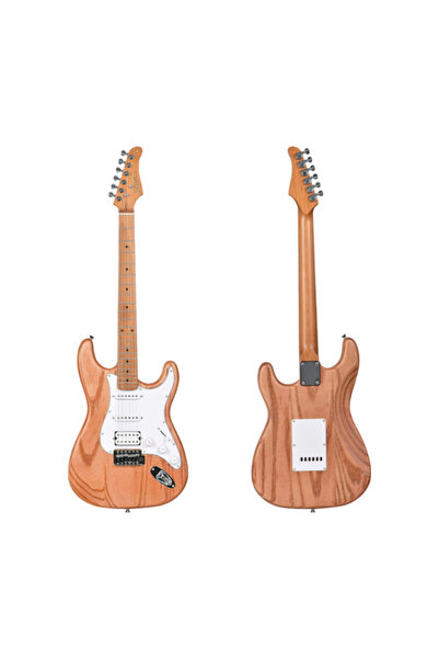 Kaysen KST-213 Mat Naturel Elektro Gitar | ST Kasa HSS Manyetik