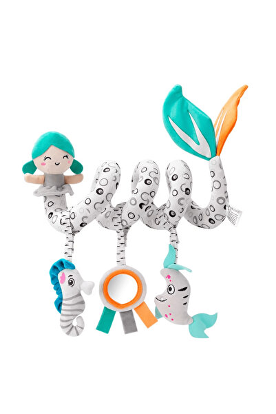 OEM Jucărie spiralată pentru pătuț sau cărucior Sirenă gri