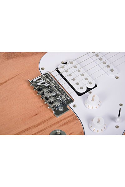 Kaysen KST-213 Mat Naturel Elektro Gitar | ST Kasa HSS Manyetik