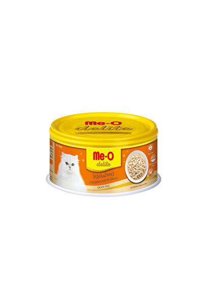 me-o Delite Canned Cat Wet Food Chicken Flake in Gravy 80 g x 6