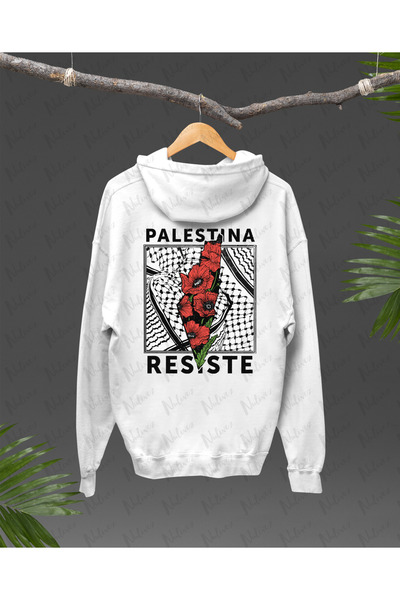 Nulivez هودي كبير الحجم للجنسين عالي الجودة مطبوع عليه تصميم فلسطين