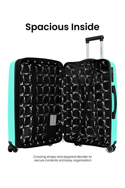 PARAJOHN 3-Piece ABS Hardshell Luggage Set – Small 10KG, Medium 20KG & Large 30KG Spinner Trolley