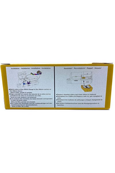 Zebra شريط ألوان True Colors IX Series من Technologies 800077-740 لسلسلة ZXP، متوافق مع نظام التشغيل 7، Ymcko