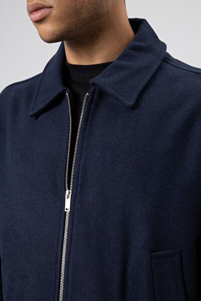 VAMOSCLO oversized Μπουφάν με φερμουάρ Ναυτικό μπλε