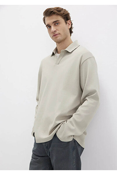 Mavi Loose Fit Gri Erkek Uzun Kollu T-shirt M0613114-70154