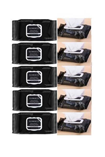 Florucci مناديل فلوروتشي لإزالة المكياج - ٢٥ منديلًا في العبوة، ٥ عبوات