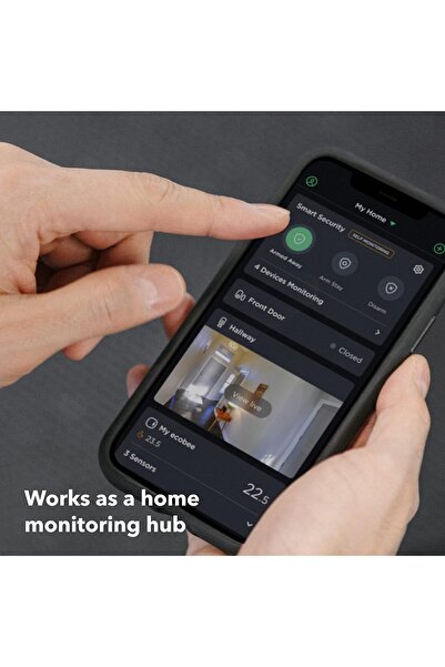 ecobee SmartCamera – Indoor WiFi Security Camera, Smart Home Security System, 1080p HD 180 Degree