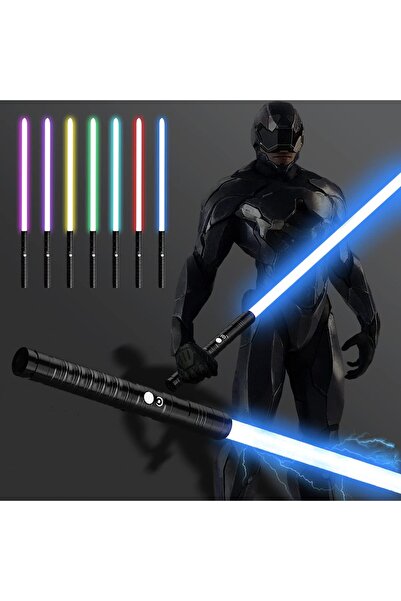 REZZOSS سيف ضوئي RGB 15 لونًا بمقبض معدني 3 أوضاع صوتية قابلة لإعادة الشحن Fo...