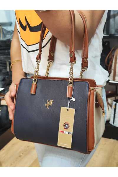 Çanta Trend Geantă de damă Miami Polo Clup cu 5 compartimente, cu lanț, cu de...