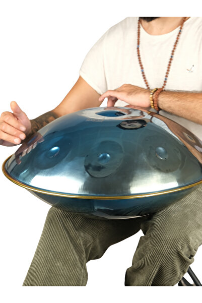 Khan Instruments Azul | 9 Nota Handpan – Re (D) Minör | %100 Titanyum El Yapımı Müzik Enstrümanı