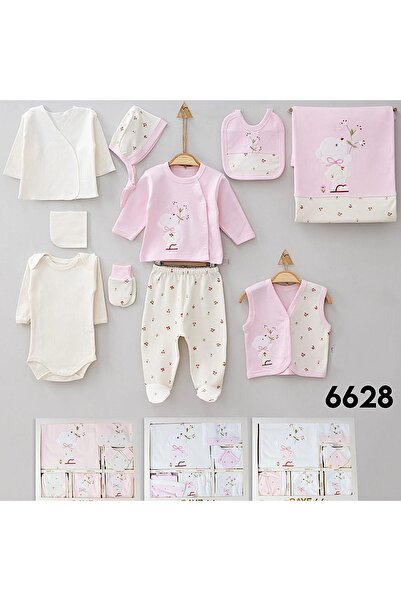 MİLAYS LİFE HOME COLLECTİON طقم زيبين للأطفال الرضع من 0-3 أشهر، مطرز بزهور و...