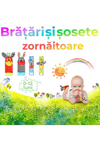 Pitikot Jucarii interactive pentru bebelusi Pitikot®, sosete si bratari