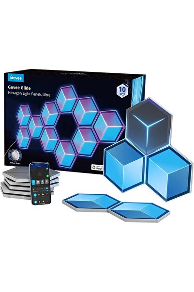 Govee Glide Hexagon Light Panels Ultra Meteor grey 7Pack