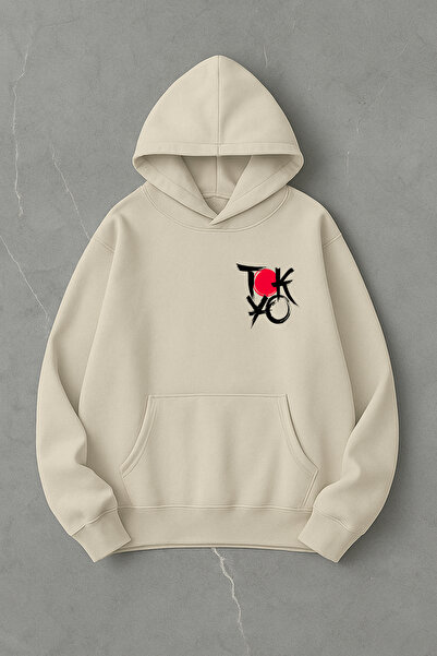 LORVEX Βαμβακερό φούτερ Tokyo Print Oversize Unisex