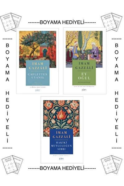 Sufi Kitap Boyamalı İmam Gazzali Gafletten Uyanış - Ey Oğul - Hakiki Mutluluğ...