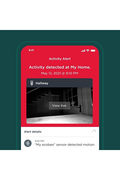 ecobee SmartCamera – Indoor WiFi Security Camera, Smart Home Security System, 1080p HD 180 Degree