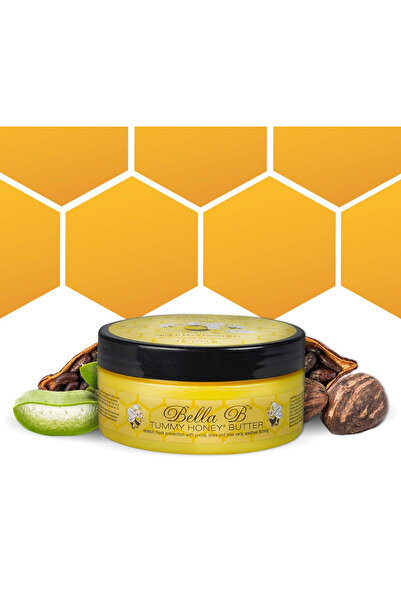Bella B Tummy Honey Butter 4 oz 1 Pack - Tummy Butter with Natural & Organic Ingredients
