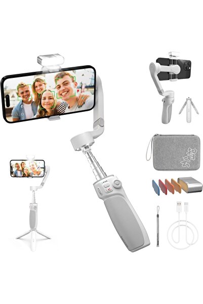 ZHIYUN Smooth Q4 Combo Gimbal Stabilizer, 3-Axis Smartphone Phone Gimbal, Built-in Extension Rod, Fo