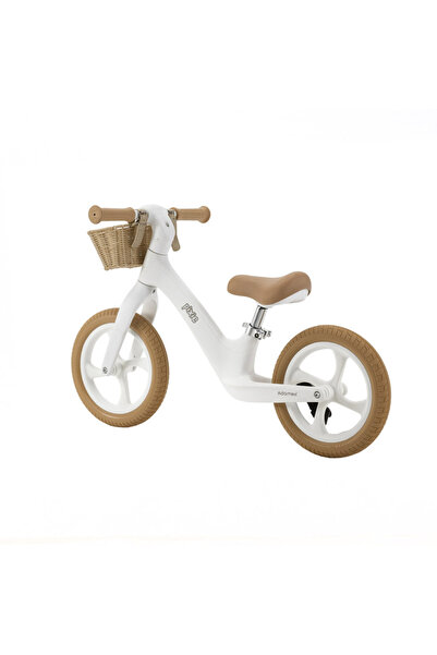 ADAMEX Pixie balance bike without pedals, basket, retro design, adjustable saddle, 2-6 years, EN71 tested