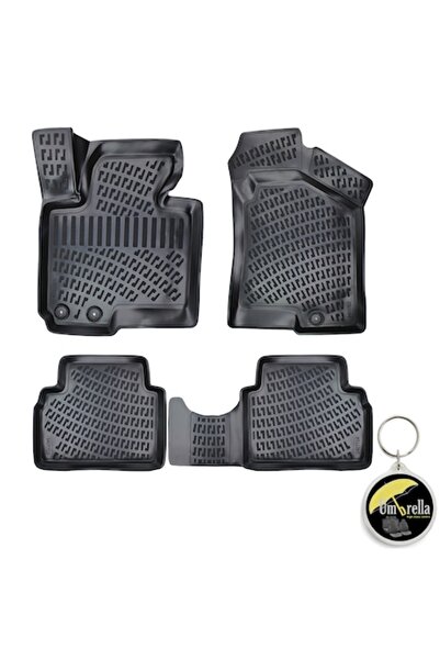 Umbrella Set 4 covorașe auto din cauciuc tip Premium Line 3D pentru HYUNDAI T...