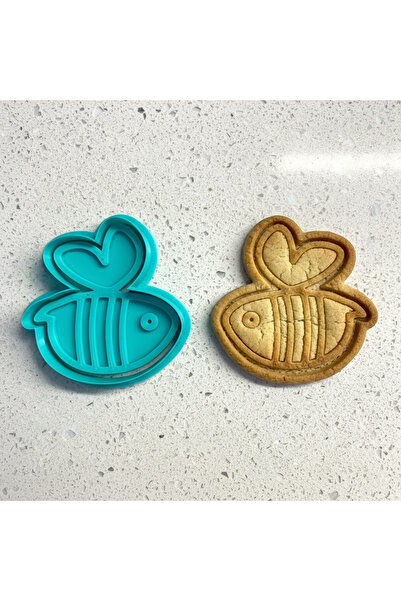 Craftelle مجموعة قوالب وختم كوكيز النحل اللطيفة |   قلب مجنح |   عجينة السكر،...