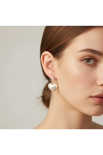 FESA Kalpli Çelik Gold Tasarım Küpe