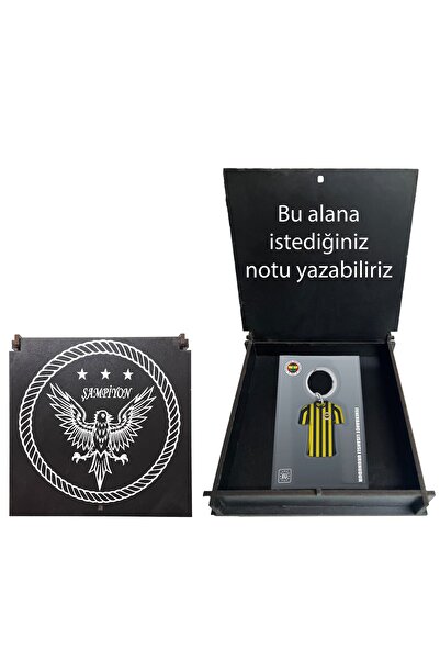 Fenerbahçe Licensed Rodent Repellent Double-Sided Keychain Canary Wooden Boxed