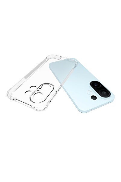 Kipgsm Vivo X200 Fe Uyumlu Kılıf Kamera Çıkıntılı Kristal Şeffaf Kaymaz Silik...