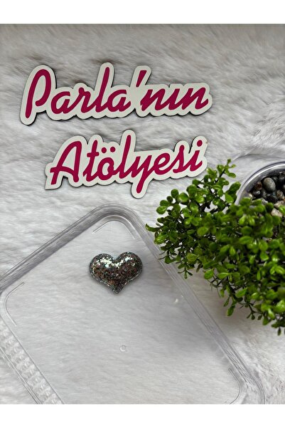 SOFT 0-3 Years Old Baby with Little Hair or No Hair Hair Clip Gray Glitter Heart