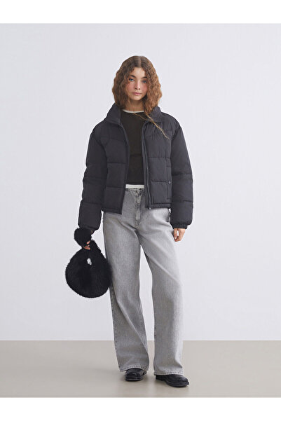 LC Waikiki Vizyon New Season Stand Collar Oversize Women's Puffer Jacket