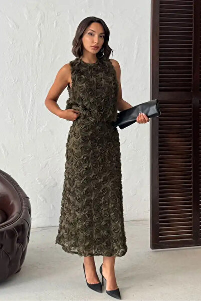 cemo Rose Patterned Tulle Skirt