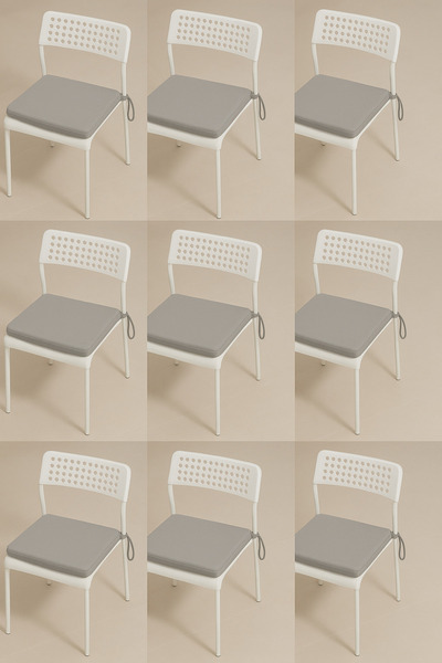 mer-tim ezberbozan ev tekstili Grădină Balcon Sufragerie Gri închis Pernă sca...