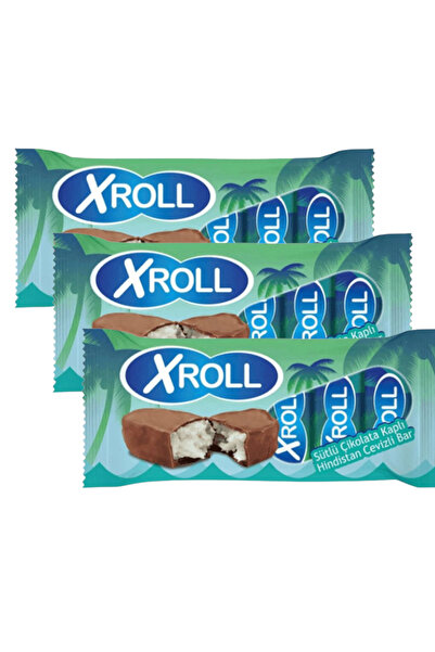 Xroll Çikolata Hindistan Cevizli Bar 5x25 GR. 3 Adet
