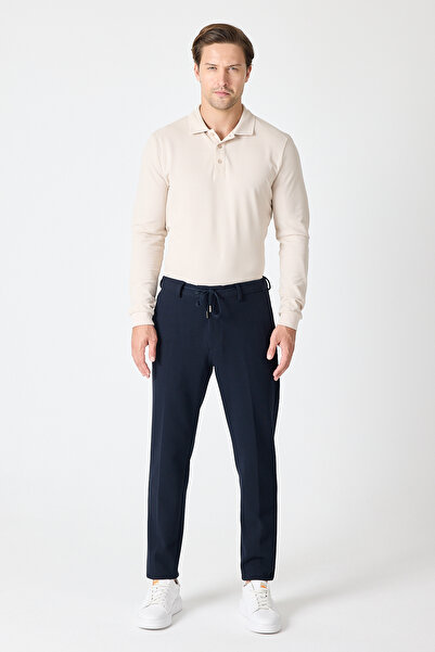 Frappoli Rollex Чоловічі сині 4 сезони Придатні для носіння Лікра Шнурівки Jogger Штани